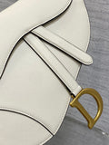 Bolso Saddle blanco 25 cm