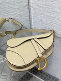 Bolso Saddle beige 25 cm