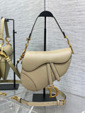 Bolso Saddle beige 25 cm