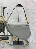 Bolso Saddle gris 25 cm