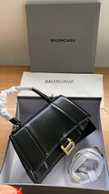 Bolso de Mano Hourglass XS de piel Negra
