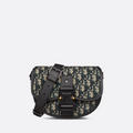 Bolso Messenger Gallop en jacquard beige y negro