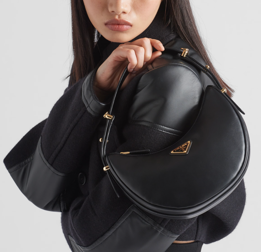 Bolso Bandolera Arqué Negro 22 cm