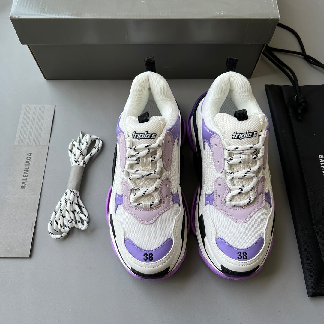 Zapatillas Balenciaga Triple S Blancas/Lilas