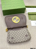 Bolso de hombro GG Blondie pequeño Marrón