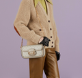 Bolso de hombro Gucci Horsebit 1955 Beige