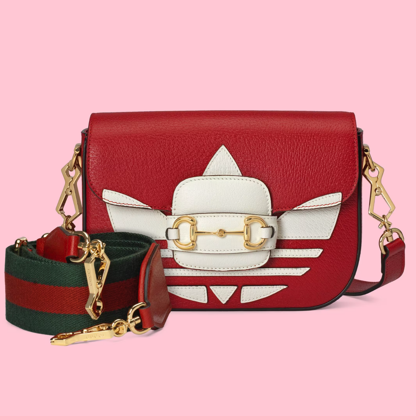 Minibolso Gucci Horsebit 1955 Rojo