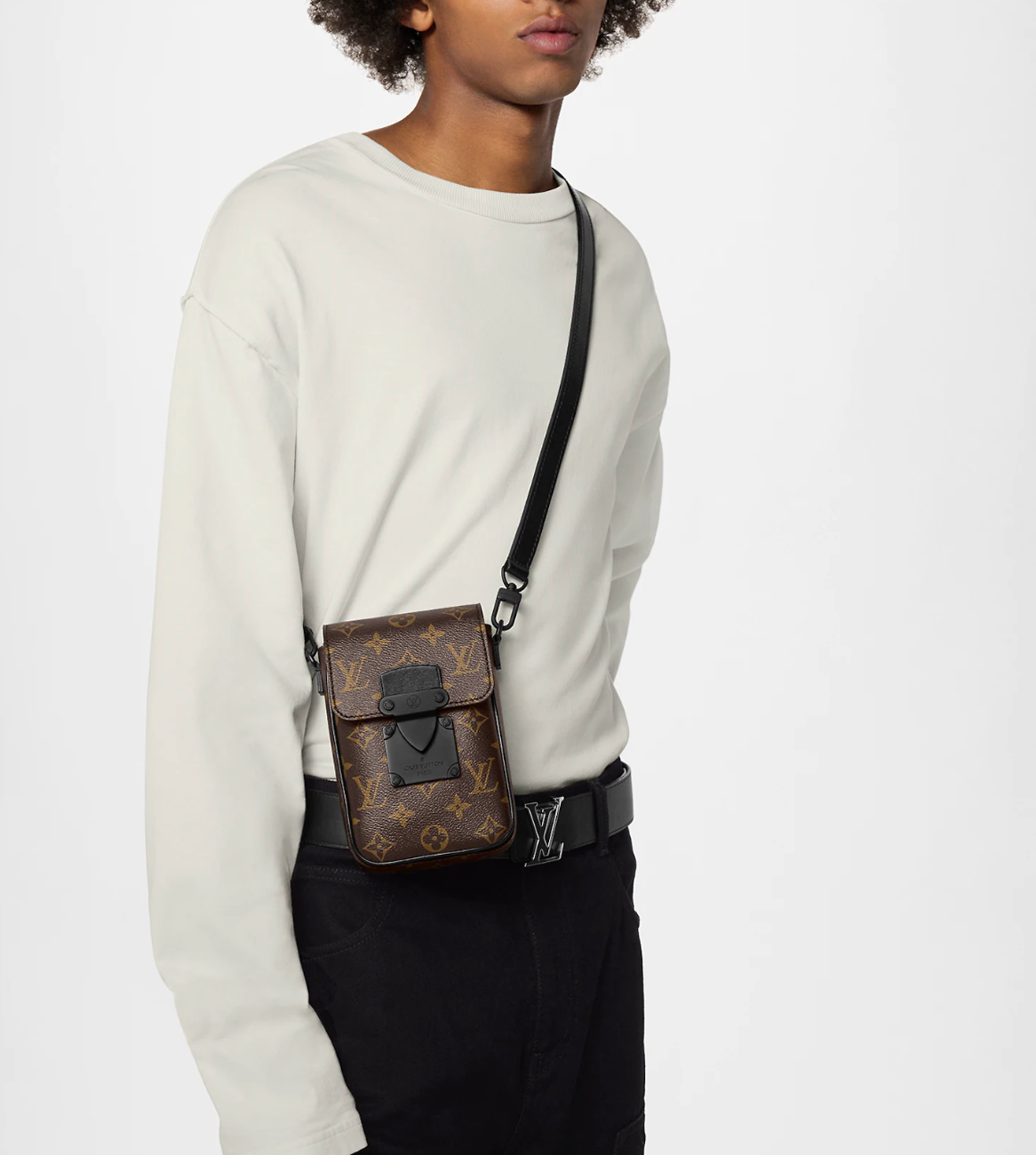 Cartera marrón S-Lock Vertical