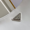 Bandolera de piel cepillada Prada Cleo Blanco