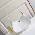 Bandolera de piel cepillada Prada Cleo Blanco