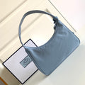 Minibolso Nylon Re-Edition 2000 Azul 22 cm