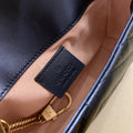 Microbolso GG Marmont Negro 16 cm