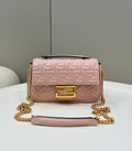 Bolso Baguette Chain Midi Rosa