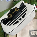 Minibolso Gucci Horsebit 1955 Blanco