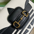 Minibolso Gucci Horsebit 1955 Blanco