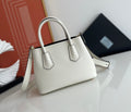 Bolso Double Saffiano Blanco 25 cm