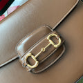 Bolso de hombro Gucci Horsebit 1955 Marrón