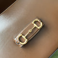 Bolso de hombro Gucci Horsebit 1955 Marrón