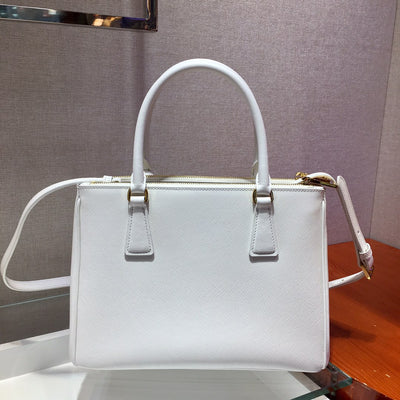 Bolso Galleria Saffiano Blanco 25 cm