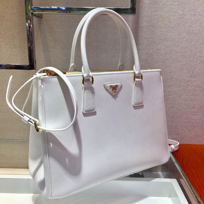 Bolso Galleria Saffiano Blanco 25 cm