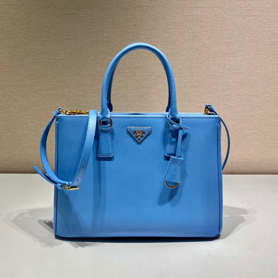 Minibolso Galleria Saffiano Azul 20 cm