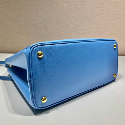 Minibolso Galleria Saffiano Azul 20 cm