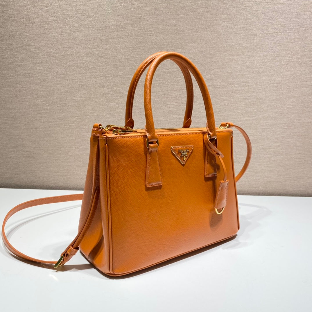 Minibolso Galleria Saffiano Naranja 20 cm