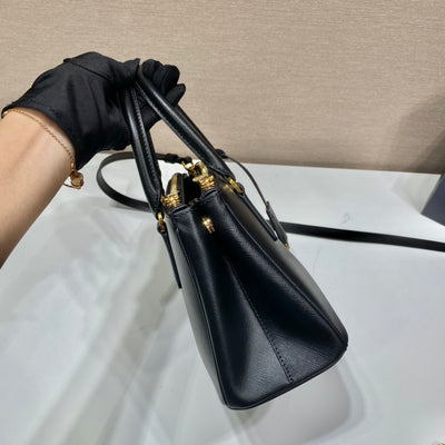 Minibolso Galleria Saffiano Negro 20 cm