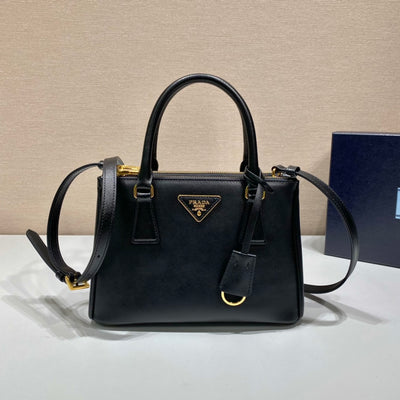 Minibolso Galleria Saffiano Negro 20 cm