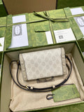 Minibolso Gucci Horsebit 1955 pequeño Beige