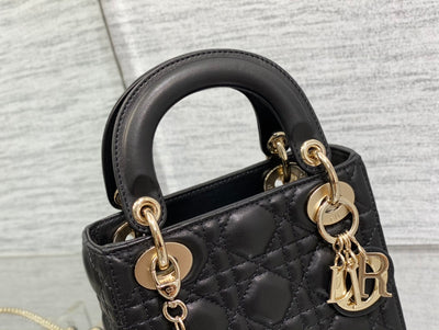 Minibolso Lady Dior negro 17 cm