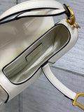 Minibolso Saddle blanco 19 cm