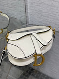 Minibolso Saddle blanco 19 cm