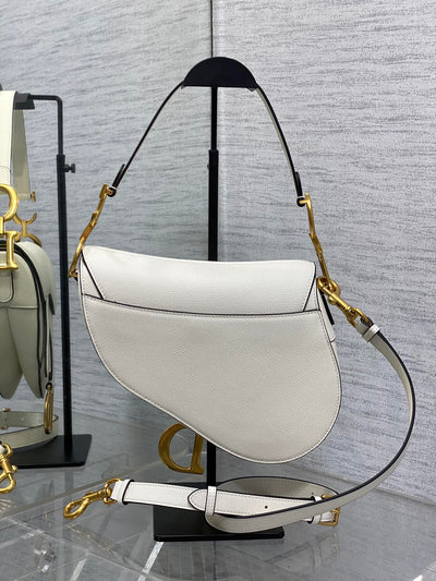 Bolso Saddle blanco 25 cm