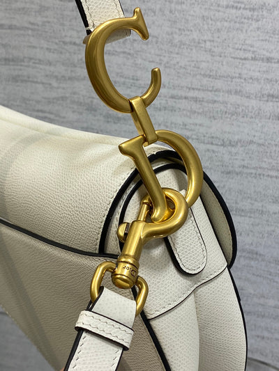 Bolso Saddle blanco 25 cm