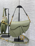 Bolso Saddle verde 25 cm