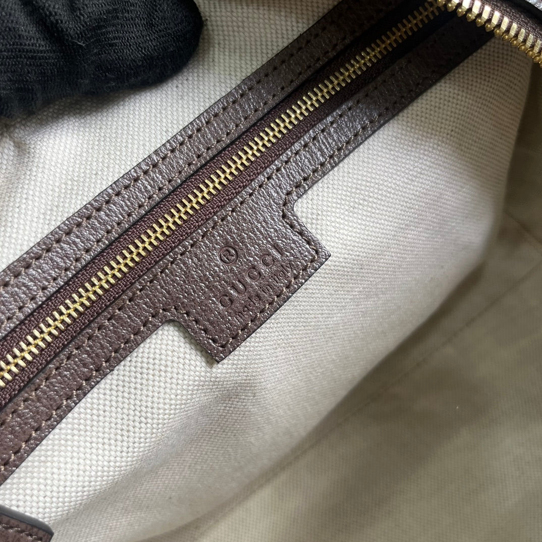 Minibolso de mano Ophidia Supreme Beige/Marrón