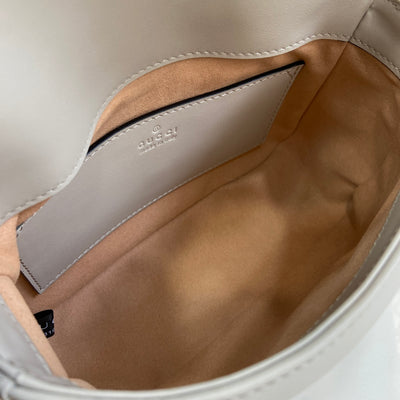 Minibolso GG Marmont con asa Blanco