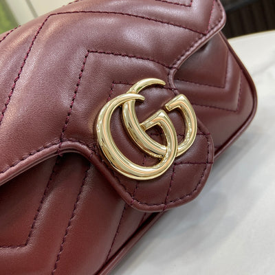 Microbolso GG Marmont Rojo 16 cm