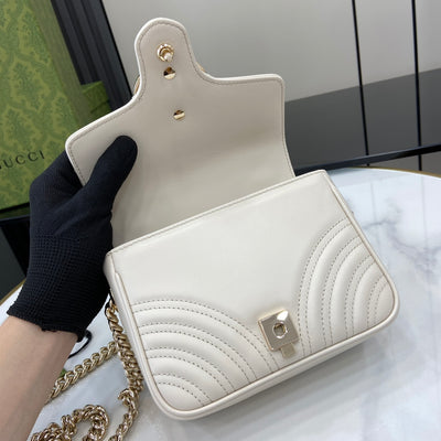 Bolso mini GG Marmont Blanco