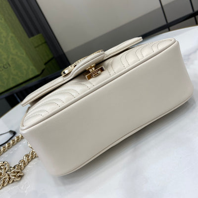 Bolso mini GG Marmont Blanco