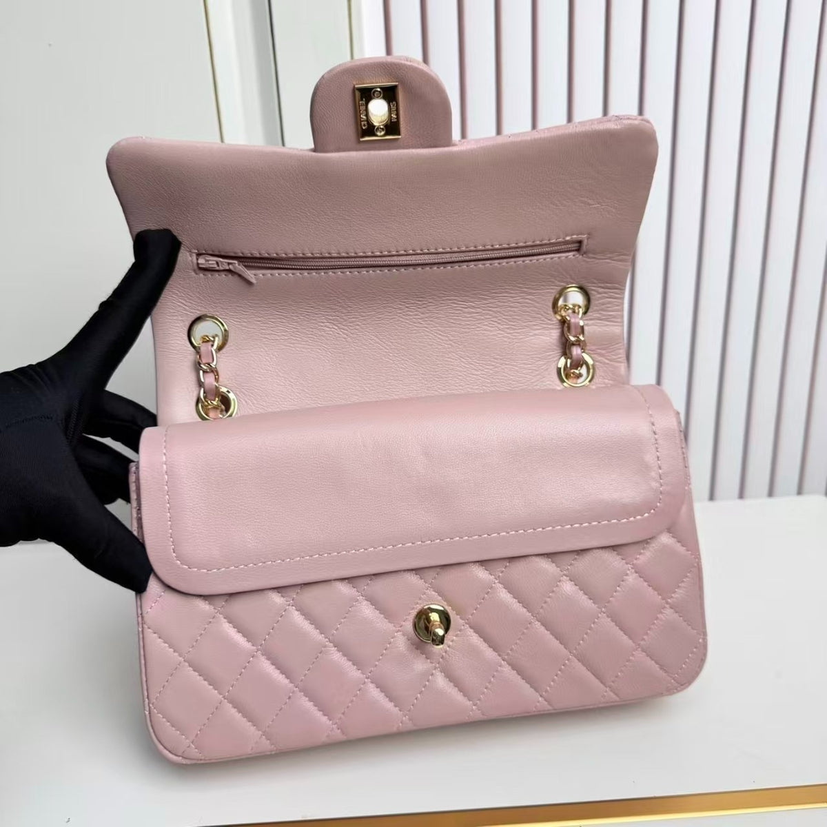 Bolso Clásico Rosa 23 cm