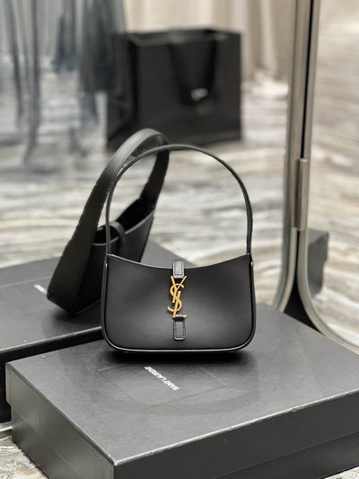 Bolso Mini Le 5 à 7 Negro 19 cm