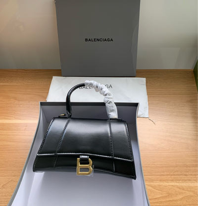 Bolso de Mano Hourglass XS de piel  Negra