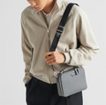 Bolso Prada Brique de piel Saffiano Gris