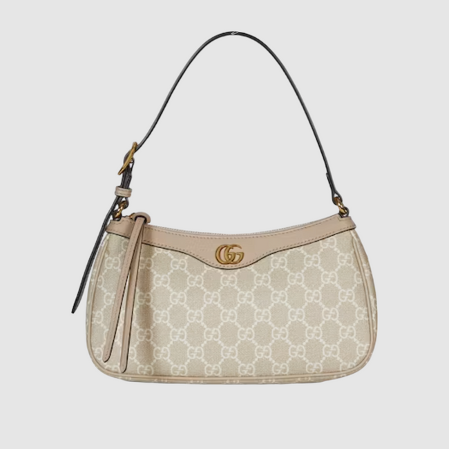 Bolso pequeño GG Ophidia beige