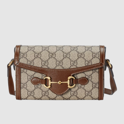 Bolso Horsebit 1955 Beige y Ébano