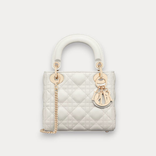 Minibolso Lady Dior Blanco 17 cm