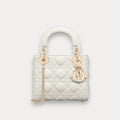 Minibolso Lady Dior Blanco 17 cm