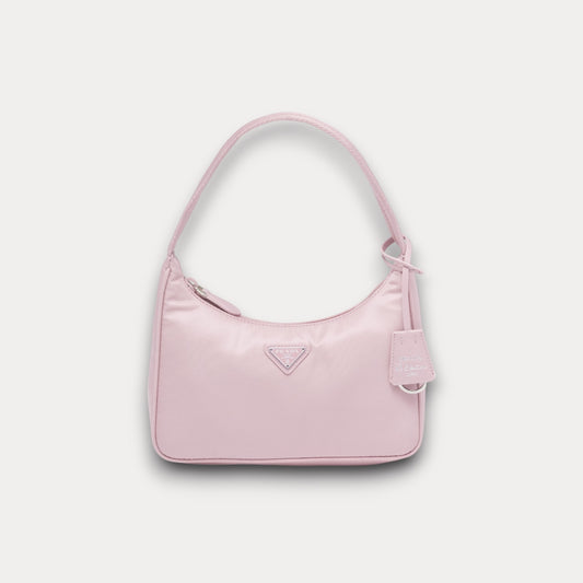 Minibolso Nylon Re-Edition 2000 Rosa 22 cm
